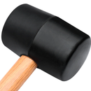 MARTELO BORRACHA CABO MADEIRA 80mm ARC3136