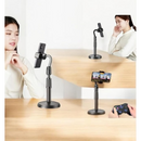 Suporte Tripé de Mesa para Celular - Mini Pedestal Ajustável 360°