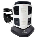 Torre de Tomada Elétrica com 3 Entradas Universais e 2 Portas USB - OI-TO 128