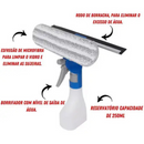 Rodo Limpa Vidro com Recipiente 250ml Clean Tech- Azul