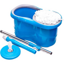 Mop Giratório 360° Cesto Inox Clean Tech 13L - CT0035- Azul