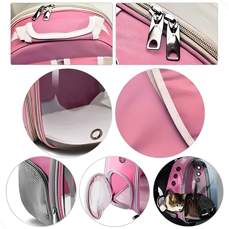 Mochila Pet Transporte para Cães e Gatos - Visão Ampla