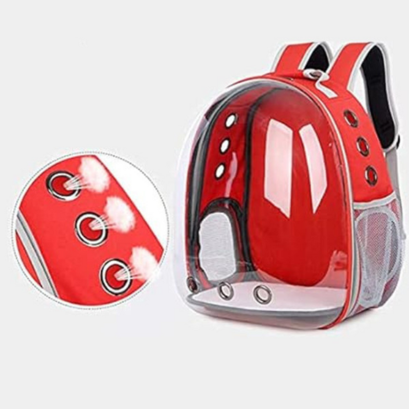 Mochila Pet Transporte para Cães e Gatos - Visão Ampla