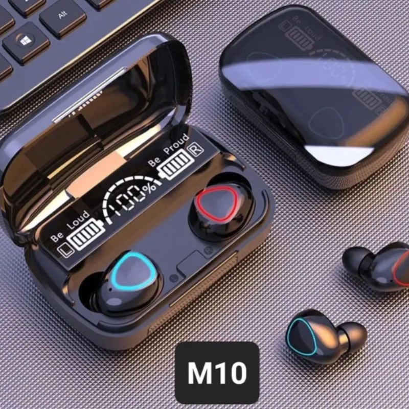 Fone Bluetooth M10 Sem Fio Display Digital -Preto