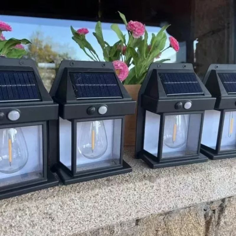 Luminária Solar com Detector De Movimentos